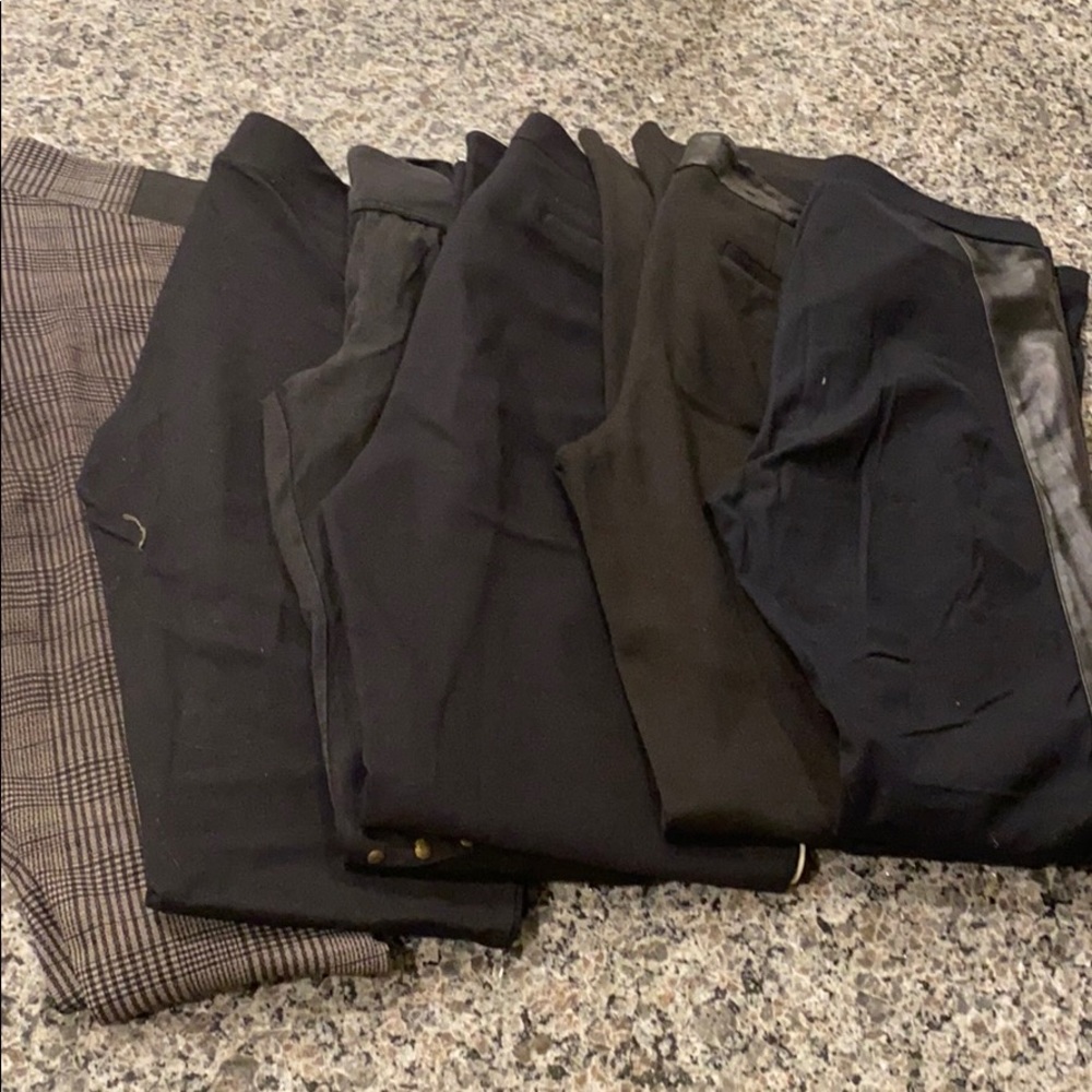 Set of 6 black pants